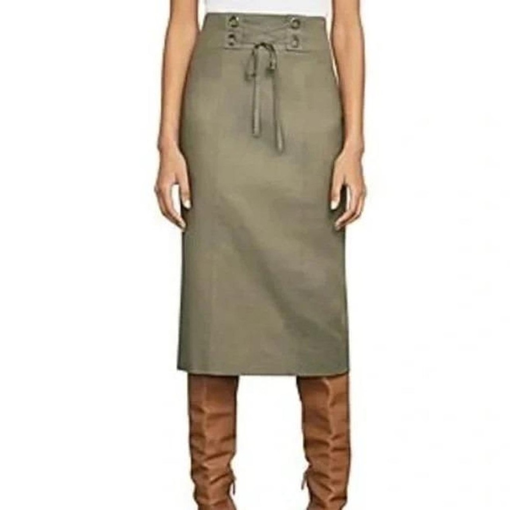 BCBG MaxAzria Linen Corset Skirt